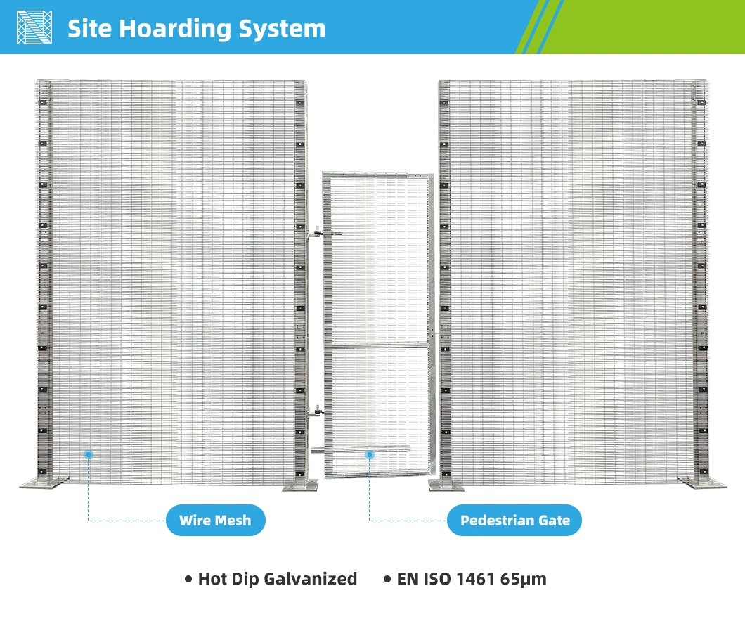 High Safety 358 Wire Mesh Guard Rail with Galvanized or Other Cusomized