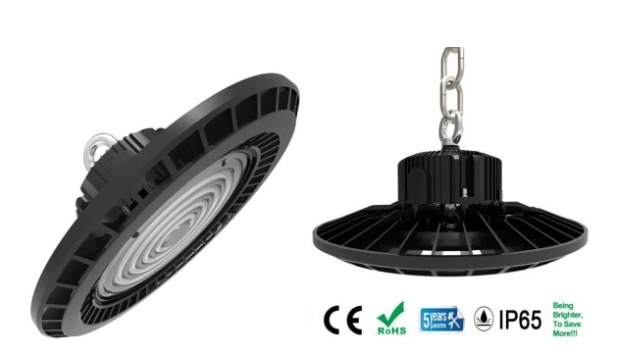 LED Highbay Light IP66 200lm/W UFO LED High Bay Light 5000K 100W 1-10V Dimmable Factory Light 0-10 Dimmable Dali Dimmable High Bay Light 200lm/W